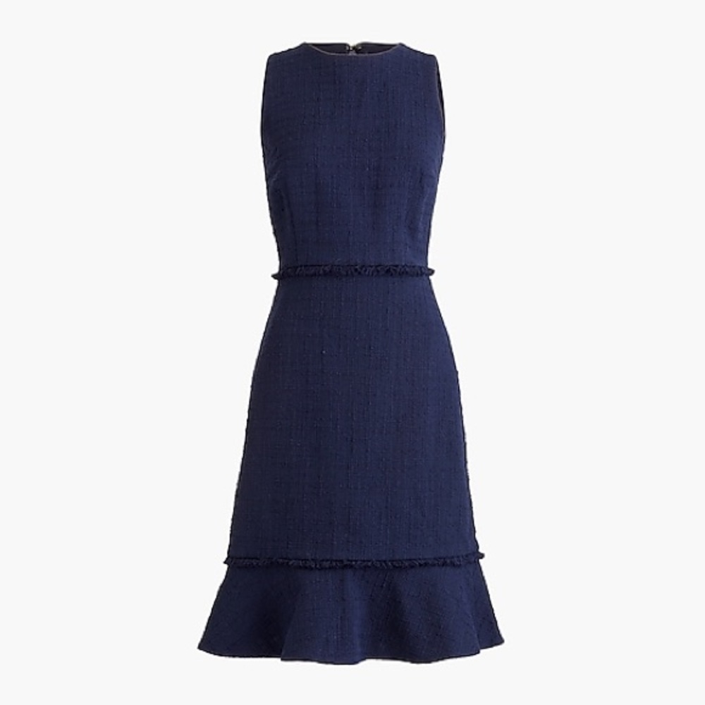 J. Crew Navy, Fluted Hem Dress